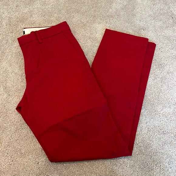 NWT Banana Republic Men's Rapid Movement Chino Aiden Slim Fit Pant Red‎ 32W 34L - Picture 1 of 10